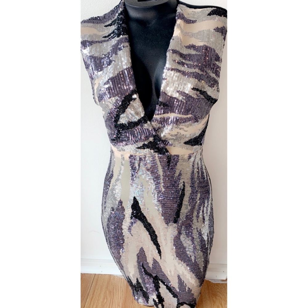 Multi Sliver Sequin Dress